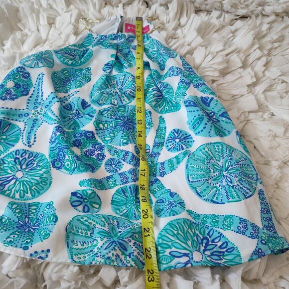 Lilly Pulitzer for Target Halter Top Womens XS Blue Green Sea Urchin For You - Picture 15 of 16